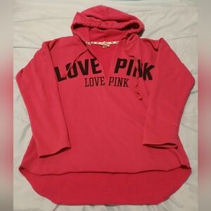 PINK Victoria's Secret Hoodie Deep V neck Pink 💖